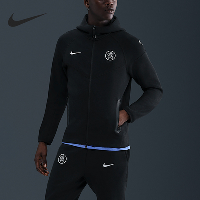Nike/耐克正品男士休闲拉链连帽简约长袖夹克外套HM3676-011