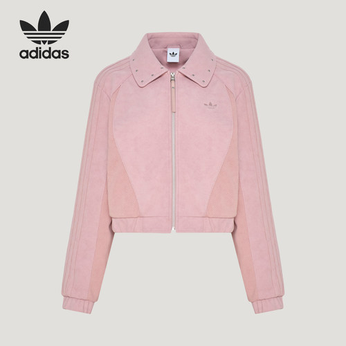 Adidas/阿迪达斯正品三叶草女士宽松短款长袖夹克外套KX3040