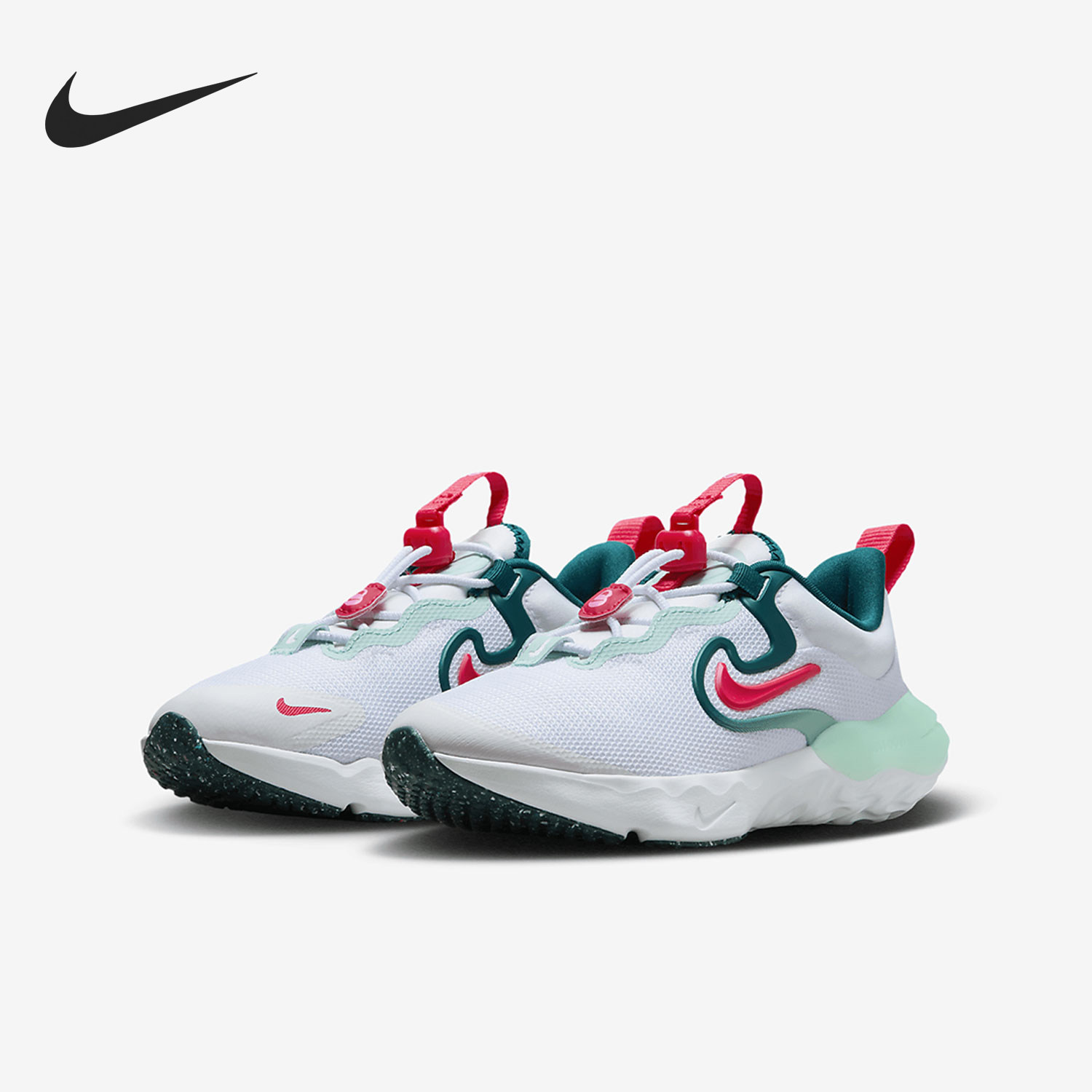 Nike/耐克正品Run Flow小童低帮舒适透气运动跑步鞋DR0471-101