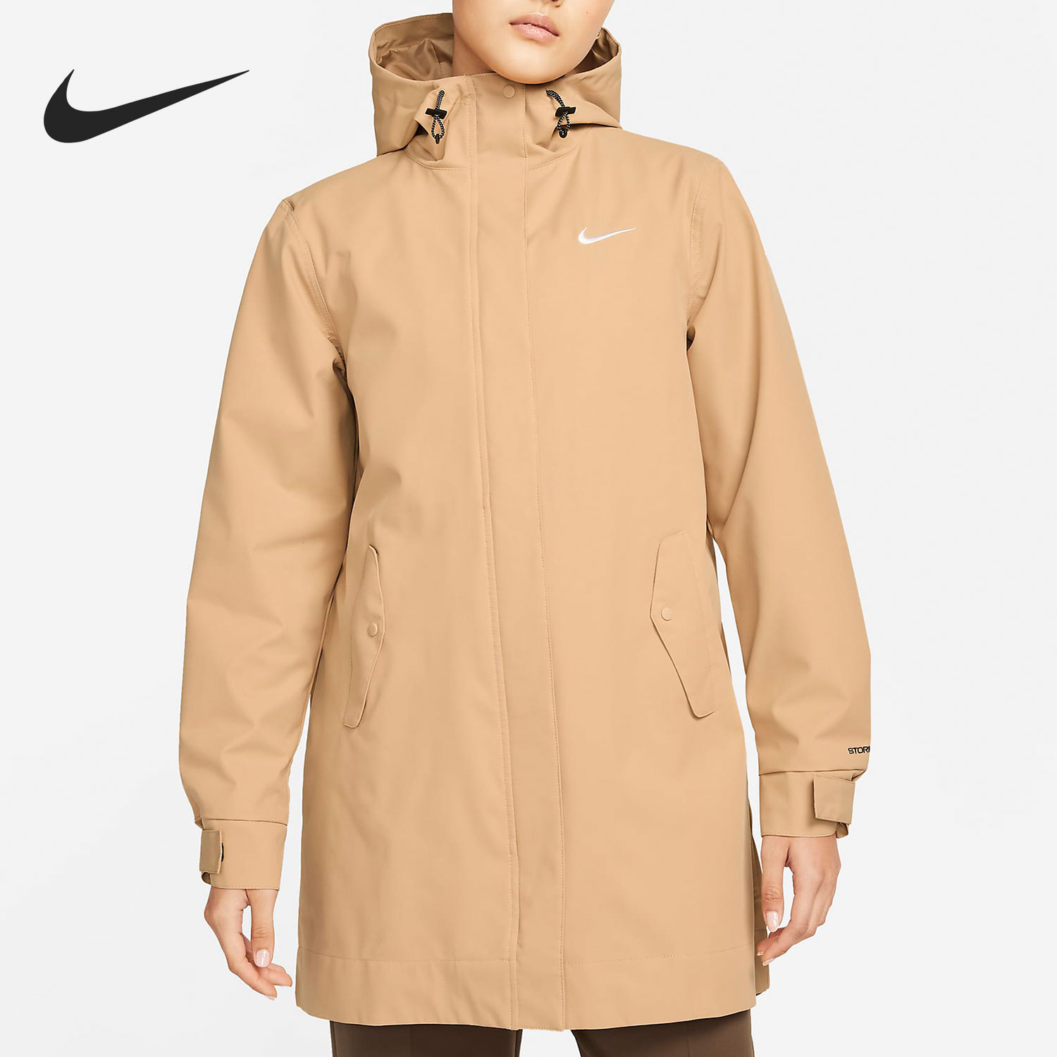 Nike/耐克正品STORM-FIT女子连帽宽松梭织夹克外套DM6246-200