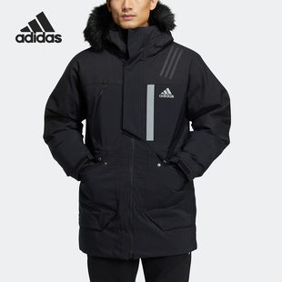 阿迪达斯正品 PARKA FUR DOWN 男女羽绒服HR5232 HOOD Adidas