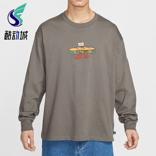Nike/耐克正品春季新款男装经典印花宽松透气长袖T恤HJ0807-289