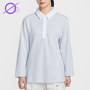 T恤IF0358 Nike 翻领套头长袖 Sportswear女士运动经典 043 耐克正品