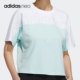 阿迪达斯正品 圆领运动短袖 Neo2021夏季 女子时尚 H18593 新款 Adidas