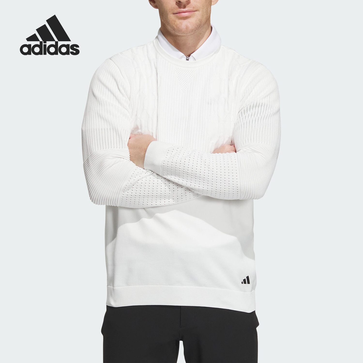 Adidas/阿迪达斯正品PK PULLOVER 男士高尔夫运动毛衣IN6652