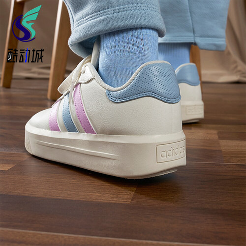 Adidas/阿迪达斯正品COURT PLATFORM女士休闲经典耐磨板鞋IE9987