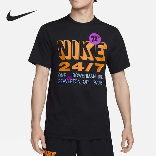 Nike/耐克正品夏季新款男士印花休闲经典运动短袖T恤FN3989-010