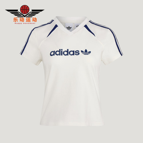 Adidas/阿迪达斯正品三叶草BLKTWT-SHIRT新款女经典短袖T恤KU4763