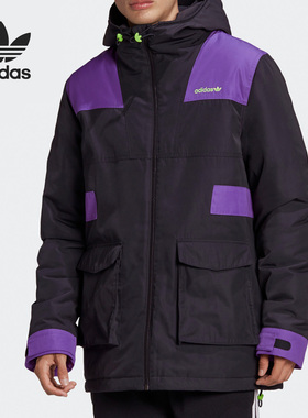 Adidas/阿迪达斯正品三叶草 Graphic PD Jkt 男子棉服GJ6721 6722