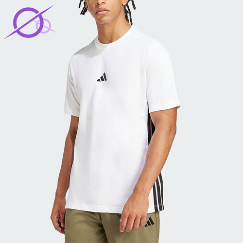 Adidas/阿迪达斯正品M 3S SJ T男士透气运动经典亲肤T恤JE6388