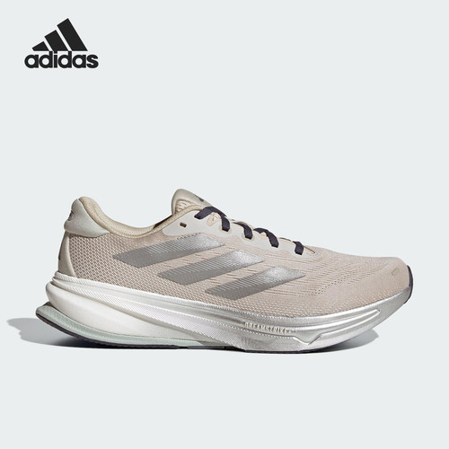 Adidas/阿迪达斯正品2025夏季款男士缓震织物网眼跑步鞋HQ7415