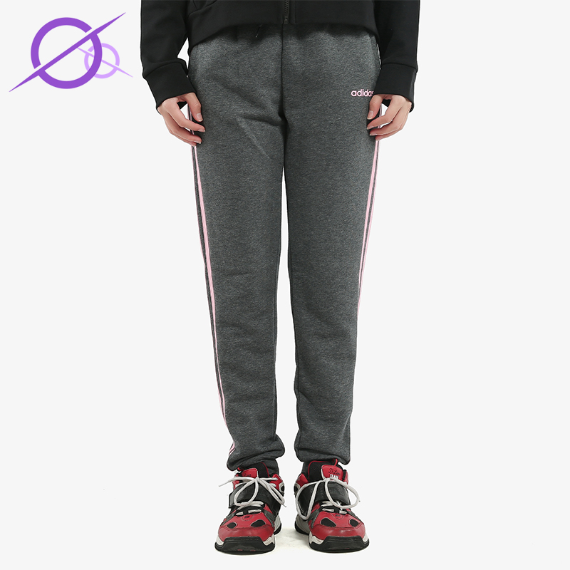 Adidas/阿迪达斯正品W E 3S PANT女士运动针织休闲条纹长裤DU0688