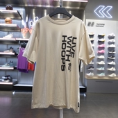 李宁正品 T恤AHSU437 2024新款 男子宽松休闲圆领透气柔软运动短袖