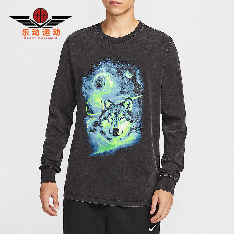 Nike/耐克正品春秋男士轻盈时尚潮流复古休闲长袖T恤HV1763-010