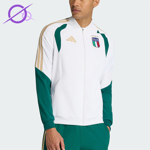 Adidas/阿迪达斯正品FIGC PRE JKT男士梭织经典夹克外套JZ9370