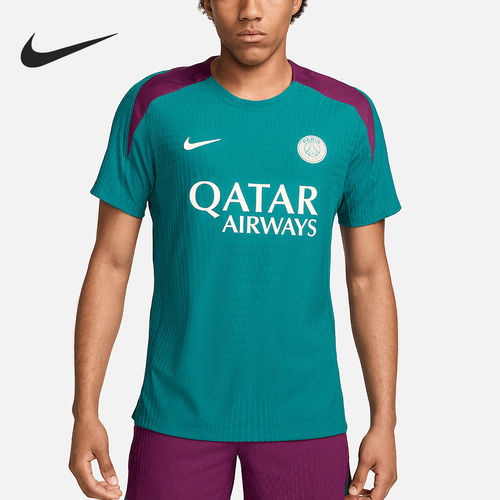 Nike耐克正品Paris Saint-Germain场训服短袖足球FN9262-382