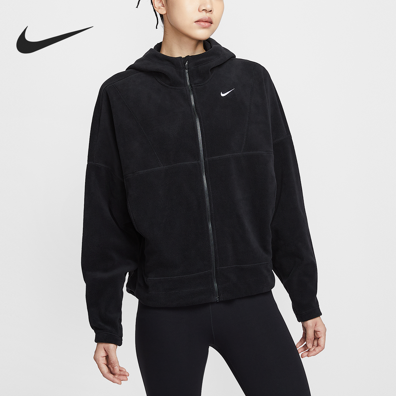 Nike/耐克正品One Therma-FIT女士摇粒绒柔软夹克HV3699-010