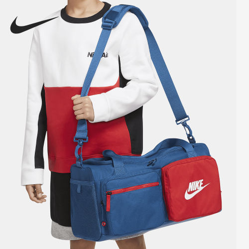 Nike/耐克正品儿童撞色运动休闲健身训练手拎包 BA6169-476
