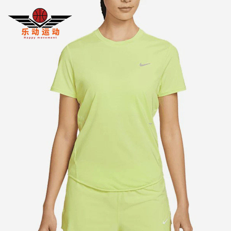 Nike/耐克正品新款女荧光黄浅绿色跑步训练经典短袖T恤HM9699-736