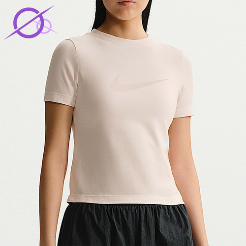 Nike/耐克正品Sportswear女士圆领透气修身经典短袖T恤IO1517-103