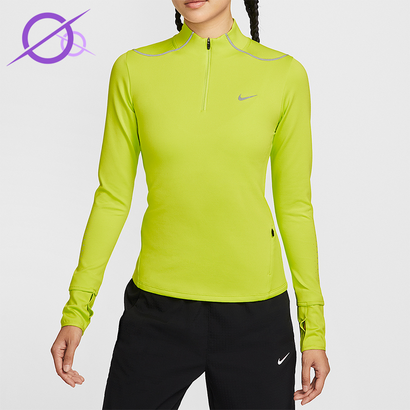 Nike/耐克正品Swift Therma-FIT女士运动跑步反光上衣HV2945-389