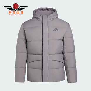 运动连帽保暖休闲羽绒服KR0936 LINEAR男士 Adidas 阿迪达斯正品