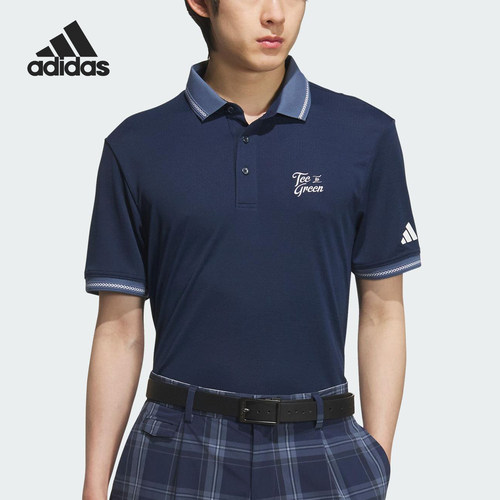 Adidas/阿迪达斯正品HEAT.RDY新款男藏青蓝短袖Polo衫JF6298