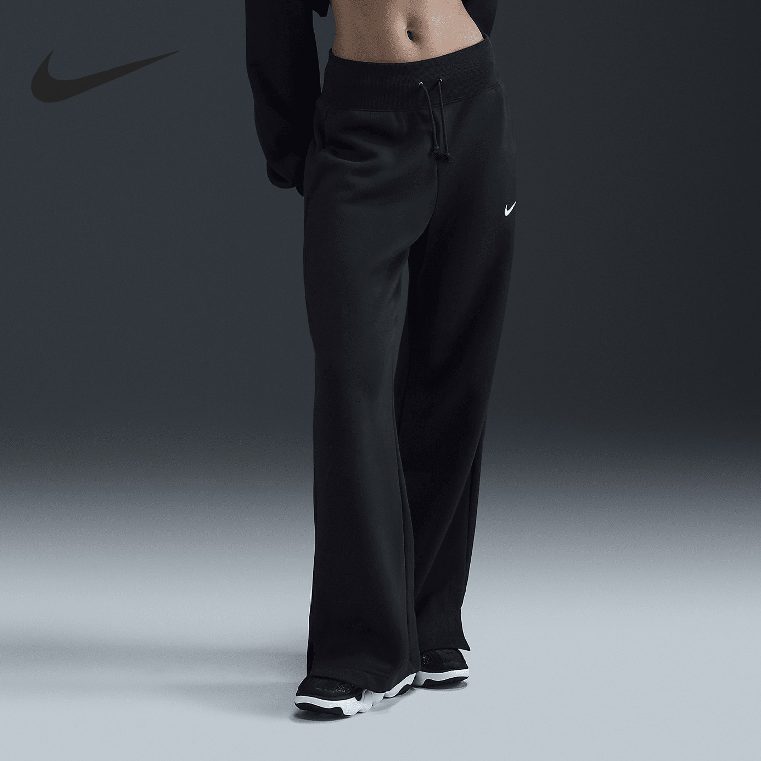 Nike/耐克正品新款女士系带宽松阔腿针织运动长裤DQ5615-010,运动服/休闲服装,运动长裤,淘宝优惠券,粉丝福利购,淘宝优惠卷