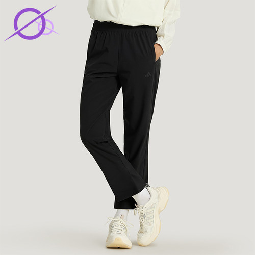 Adidas/阿迪达斯正品夏季女士系带运动休闲透气梭织九分裤KS2893