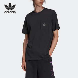 Adidas/阿迪达斯正品三叶草夏季男子圆领运动短袖T恤HE4723