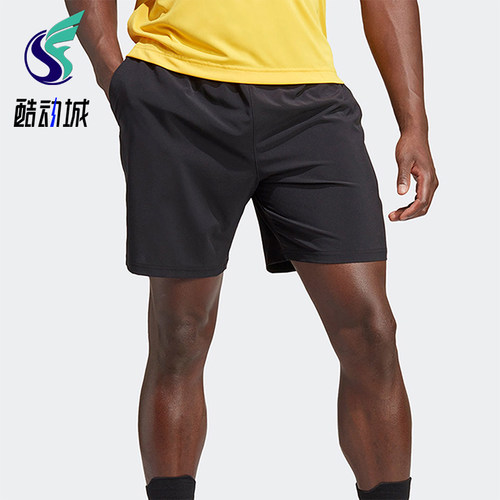 Adidas/阿迪达斯正品夏季男士网球梭织训练透气短裤HS3282
