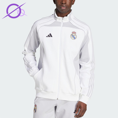 Adidas/阿迪达斯正品2025秋季款男士立领训练线条运动外套JN3069