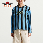 Nike 412 T恤IF2304 耐克正品 Sportswear大童透气网眼球衣运动长袖