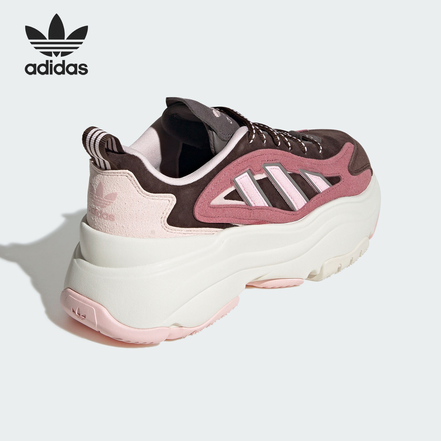 Adidas/阿迪达斯正品三叶草女士经典厚底运动老爹鞋JS1657