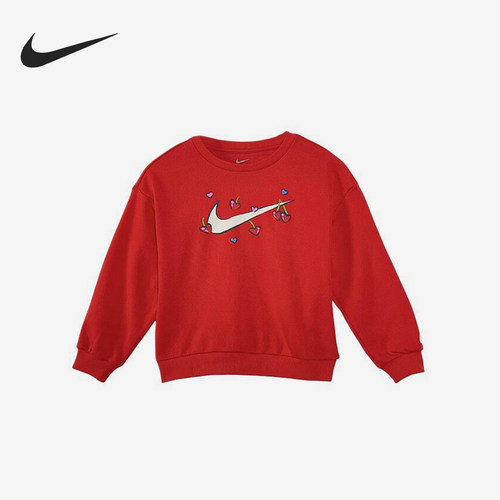 Nike/耐克正品针织套头圆领长袖卫衣新款儿童经典卫衣IU5474-657