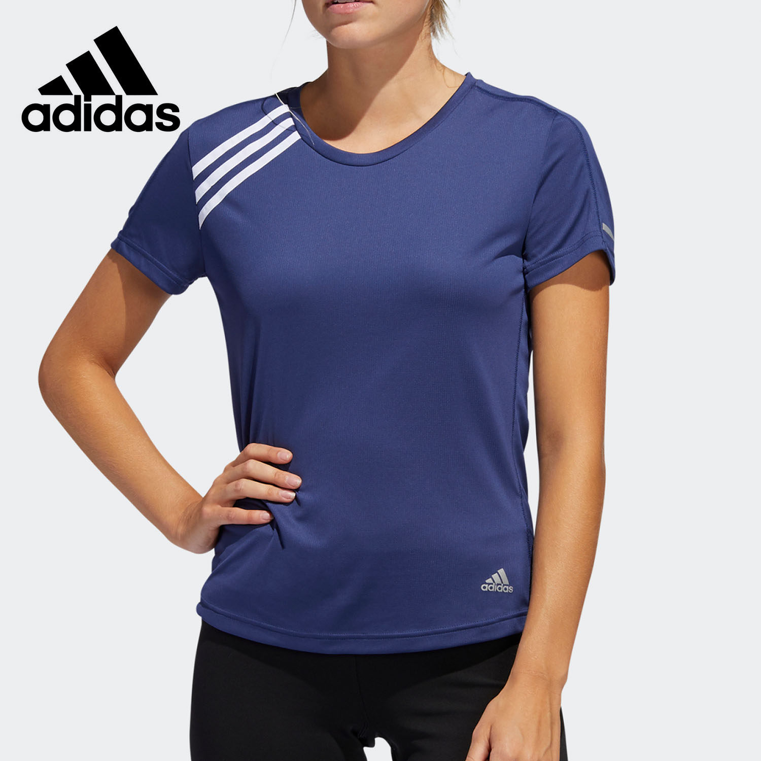 Adidas/阿迪达斯正品RUN IT TEE 3S 女子跑步运动短袖 FK1606