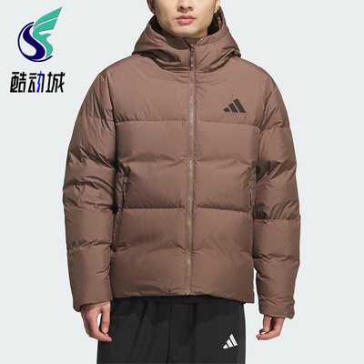 Adidas/阿迪达斯正品PUFFY DOWN JKT男士连帽保暖羽绒服KC5945