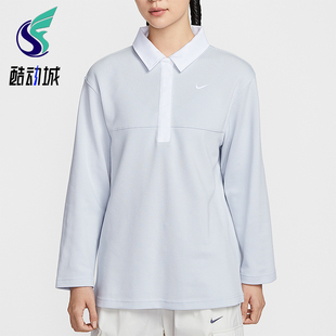 T恤IF0358 Nike 翻领套头长袖 Sportswear女士运动经典 043 耐克正品