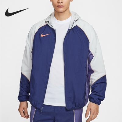Nike/耐克正品运动男士足球梭织连帽休闲夹克外套HJ3803-492