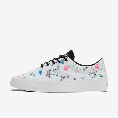 Converse/匡威正品男女同款时尚印花系带低帮耐磨帆布鞋170724C