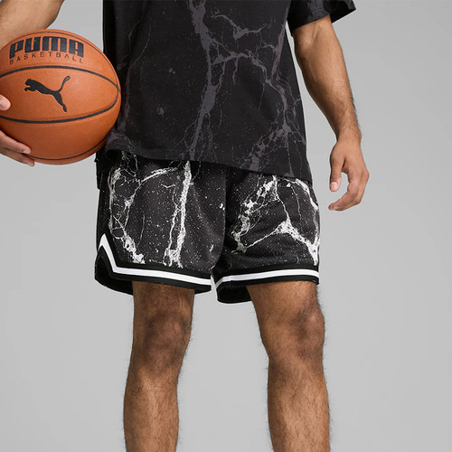 Puma/彪马正品SS25时尚柔软男黑色休闲舒适经典轻便短裤630782-01