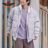 Adidas 阿迪达斯正品 三叶草男女日常立领保暖休闲羽绒服KF2476