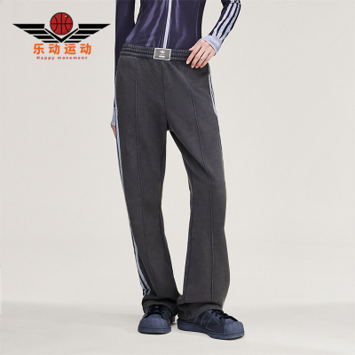 Adidas/阿迪达斯正品三叶草新款女深灰色经典街头运动裤KA9843