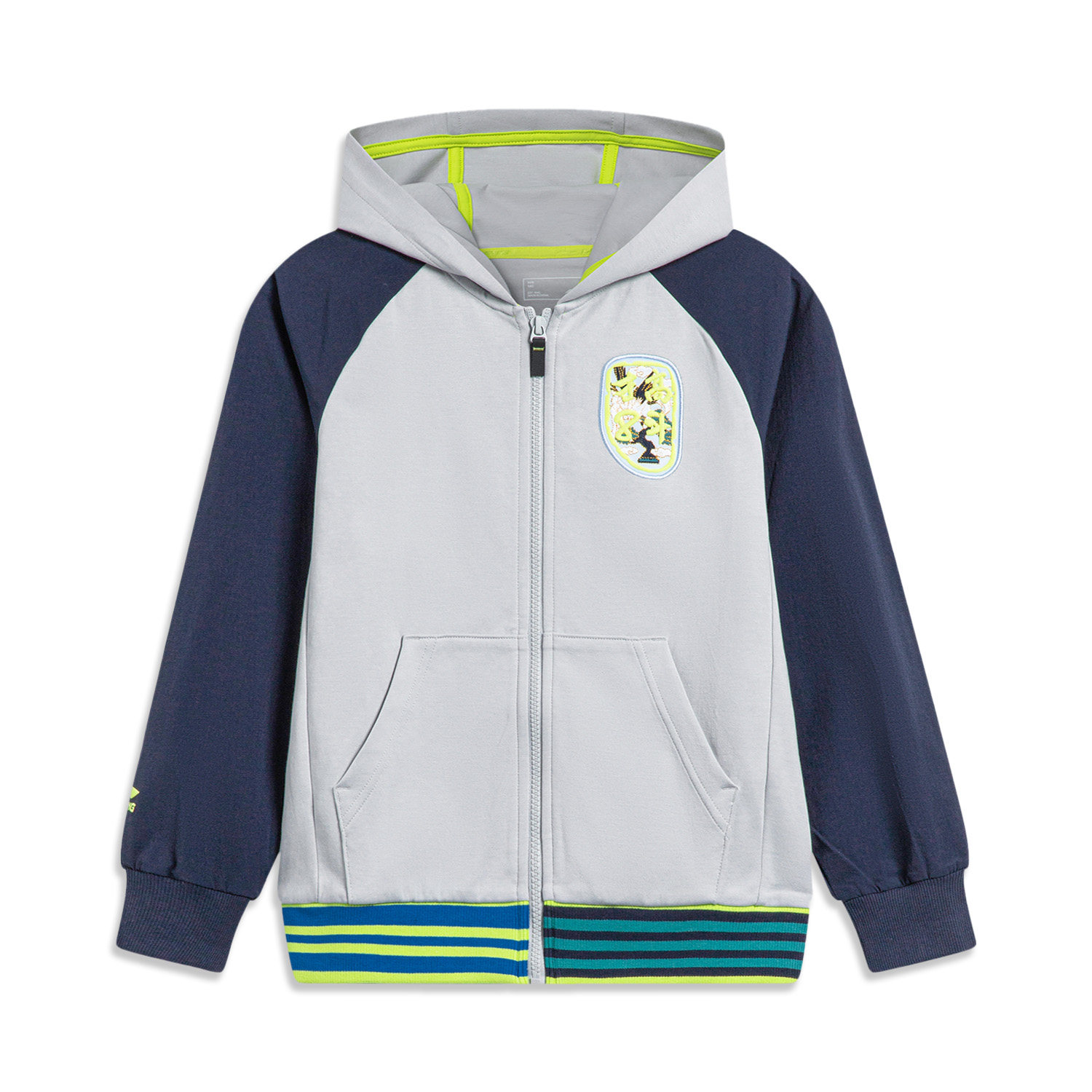 Lining/李宁正品中国文化系列山海环游男童宽松连帽外套YWDT195