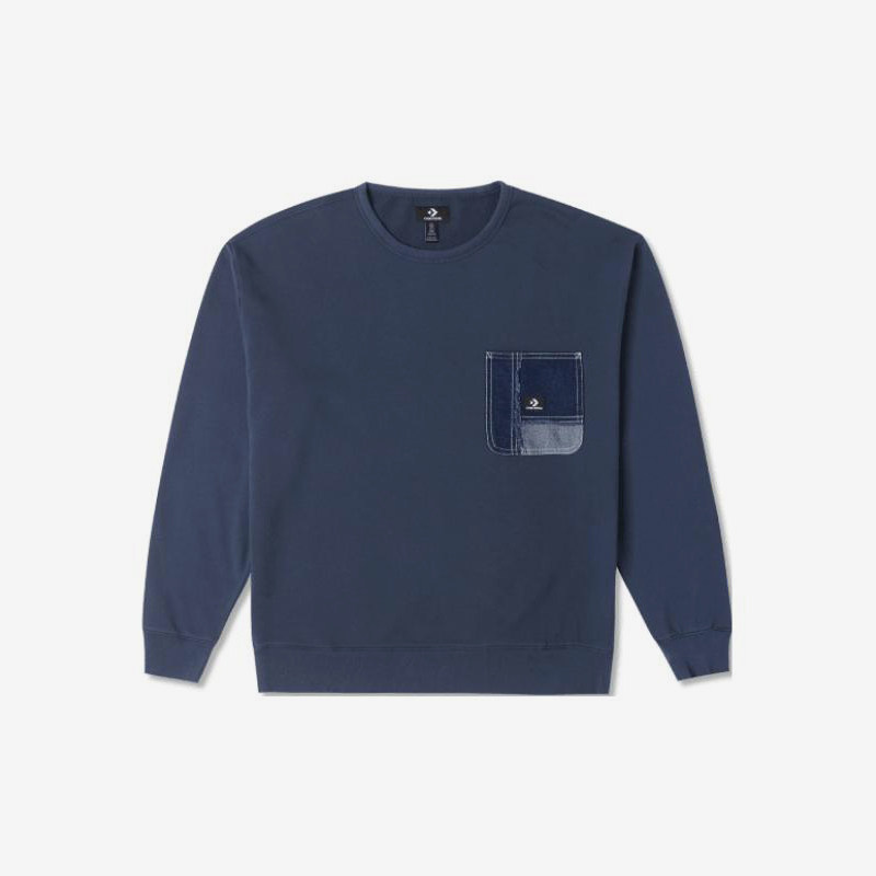 Converse/匡威正品新款男女胸前口袋圆领针织套头衫10025519-A02,运动服/休闲服装,运动卫衣/套头衫,淘宝优惠券,粉丝福利购,淘宝优惠卷