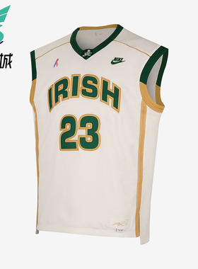 Nike/耐克正品2025男士V领套头透气经典篮球背心T恤IF0292-133