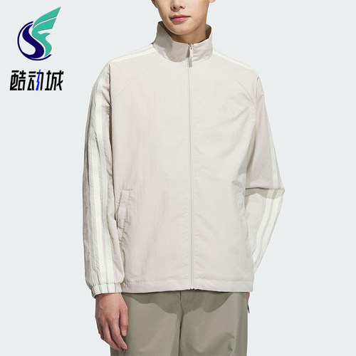 Adidas/阿迪达斯正品2025春款男士经典休闲插肩袖户外外套KC3894