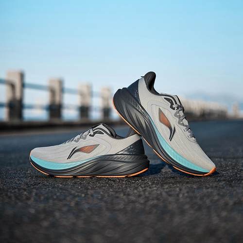 李宁正品新款悠然v2男子舒适缓震日常通勤耐磨休闲慢跑鞋ARSV097