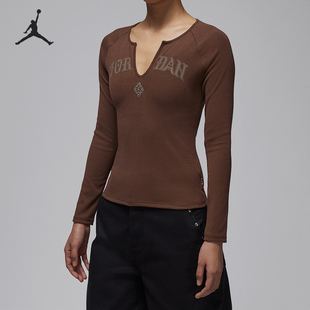 上衣IQ3964 JORDAN女士运动针织套头透气长袖 216 耐克正品 Nike