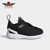 阿迪达斯正品 春季 新款 Adidas 小童运动魔术贴休闲鞋 HQ6052